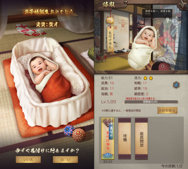 華と武の戦国の子供