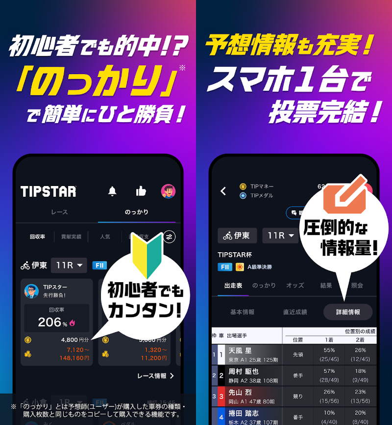 ティップスターののっかり機能