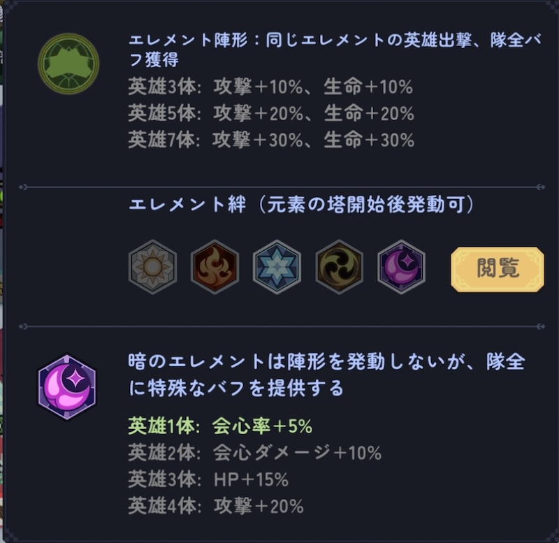 ピクセルブレイブのバフ